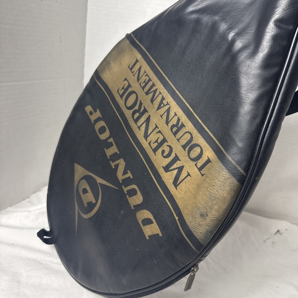 DUNLOP McEnroe Gold signature VINTAGE tennis racket L 4 L4.5 With Case 88" Mid